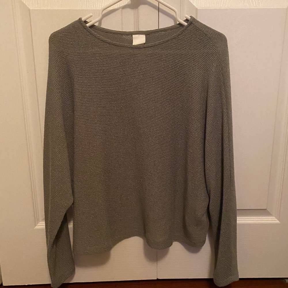 Olive Long Sleeve Knit Top